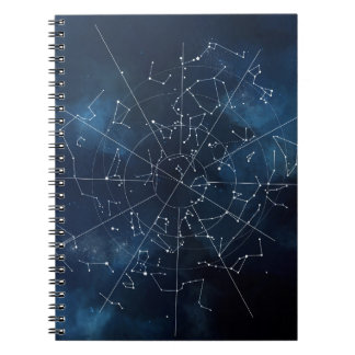 Celestial Map Spiral Notebook