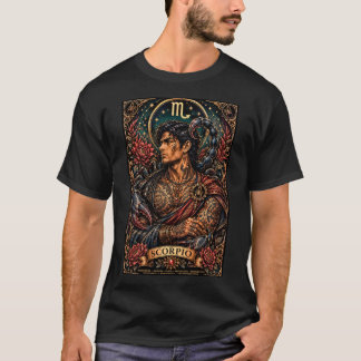 Celestial Masculine Zodiac scorpio design T-Shirt