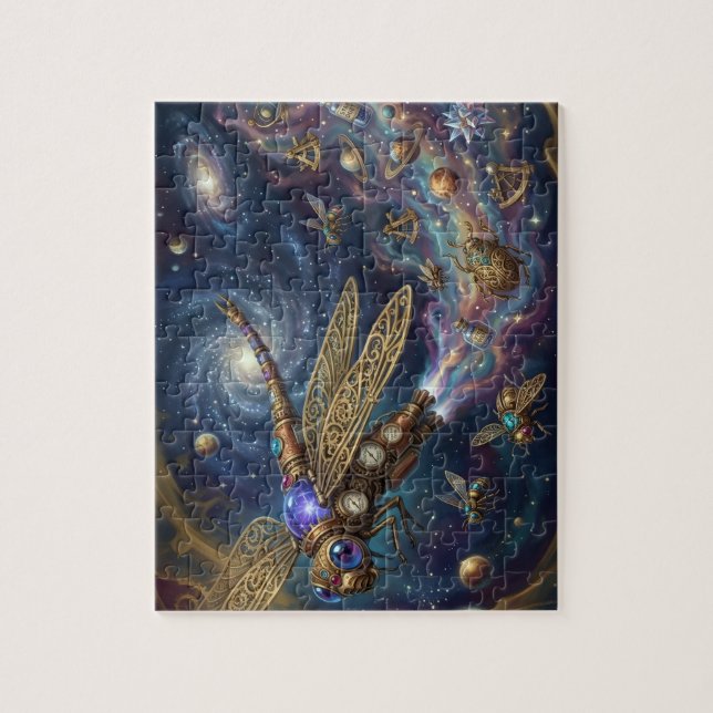 Celestial Mechanical Galaxy Art Steampunk Space  Jigsaw Puzzle (Vertical)