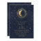 Celestial Midnight Blue Stars Moon Wedding