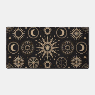 Celestial Moon and Stars Desk Mat
