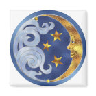 Celestial Moon and Stars