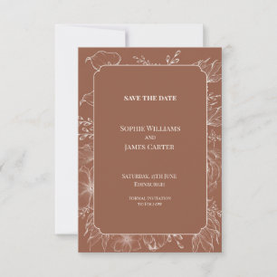 Celestial Moon and Stars Wedding Save the Date