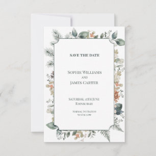 Celestial Moon and Stars Wedding Save the Date