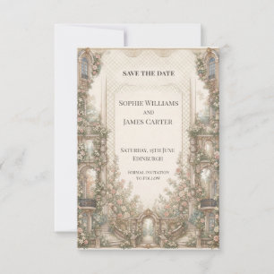 Celestial Moon and Stars Wedding Save the Date