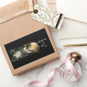 Celestial Moon and Stars "You're Amazing" Rectangular Sticker