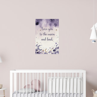 Celestial Moon Nursery Wall Art