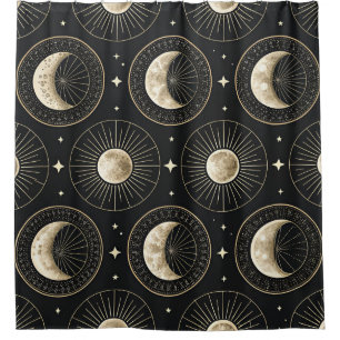 Celestial Moon Phase (5) Shower Curtain