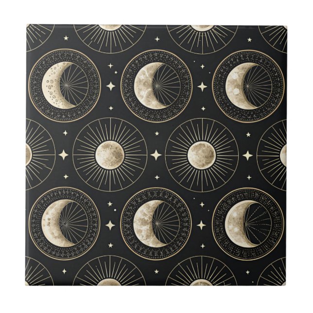 Celestial Moon Phase (5) Tile (Front)