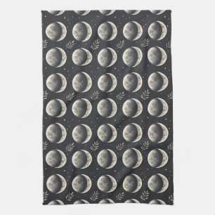 Celestial Moon Phase (6) Tea Towel