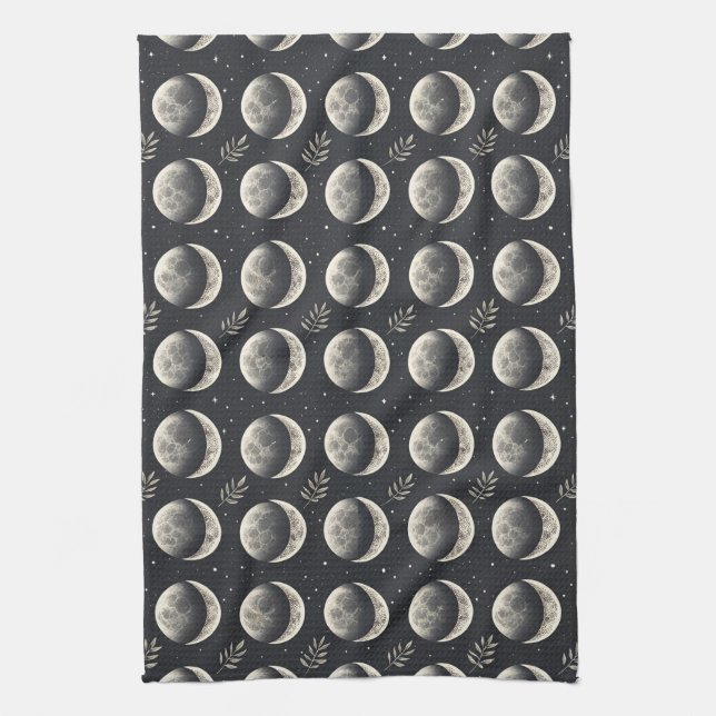 Celestial Moon Phase (6) Tea Towel (Vertical)