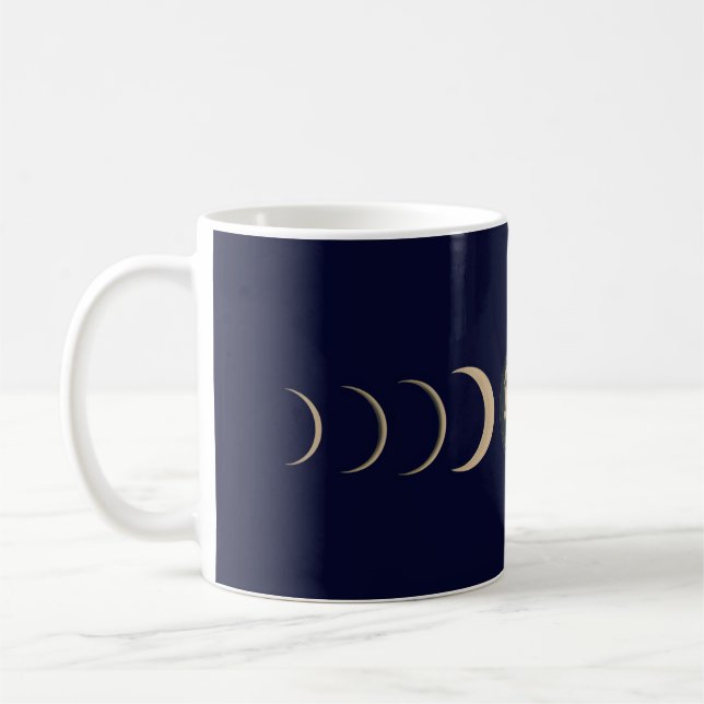 Celestial moon phase coffee mug (Left)