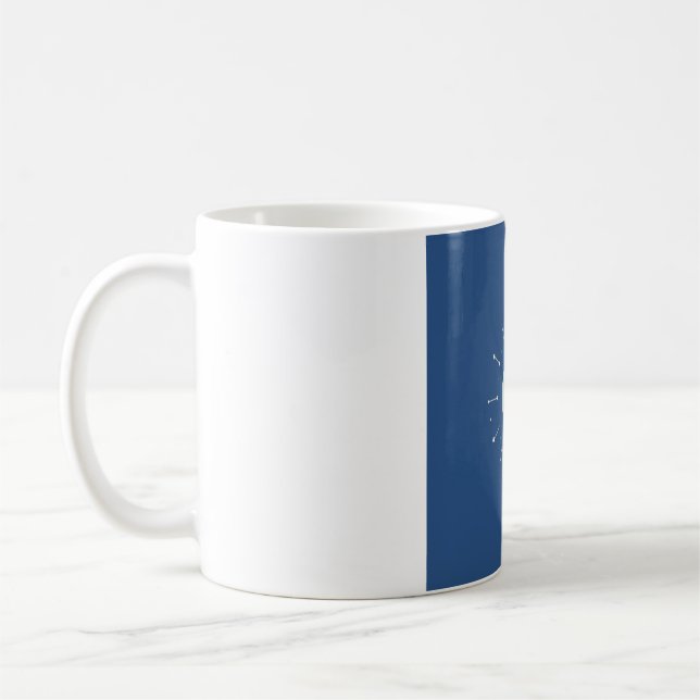 Celestial Moon Phase Mug - Teal & Violet (Left)