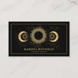 Celestial Moon Phases Holistic Health Business Card