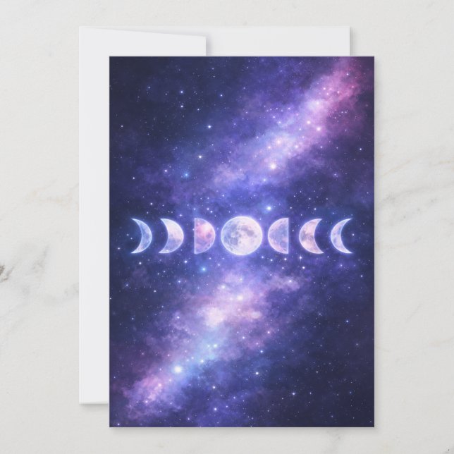 Celestial Moon Phases Mother’s Day Card  (Front)