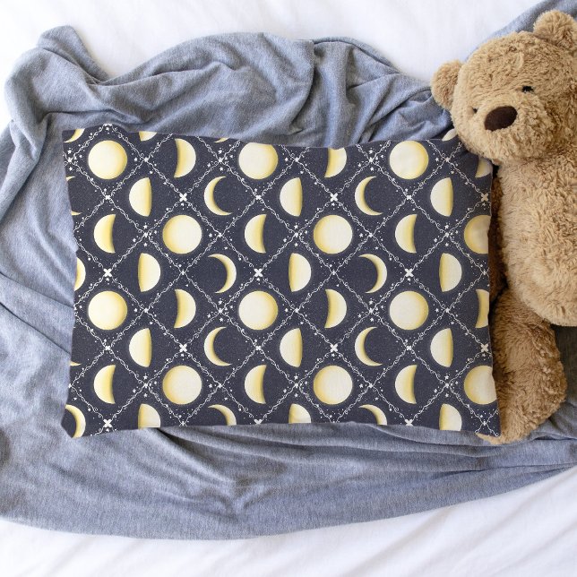Celestial Moon Phases Pattern Pillowcase (Moon Phases Pattern Pillowcase)