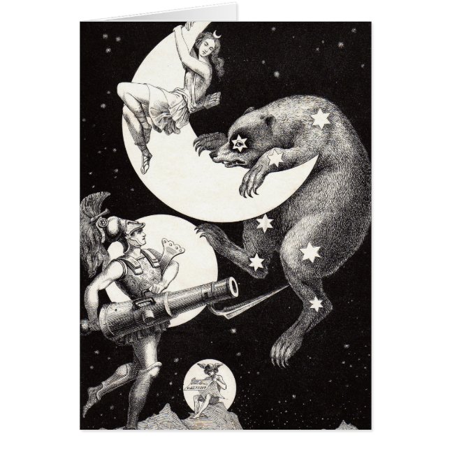 Celestial Moon Sky Universe God Night Illustration (Front)