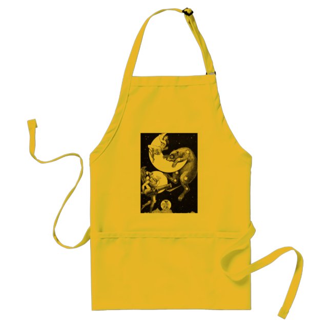 Celestial Moon Sky Universe God Night Illustration Standard Apron (Front)