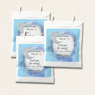 Celestial Moon Stars, Royal Blue And Gold Abstract Favour Bags