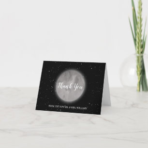 Celestial Moon & Stars Thank You Card