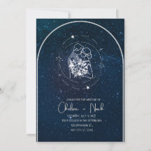 celestial moon stars weeding invitations