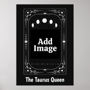 Celestial Moon Tarot Zodiac Gift Astrology Taurus Poster