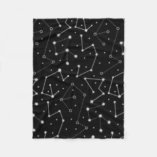 Celestial Moon Theme  Fleece Blanket