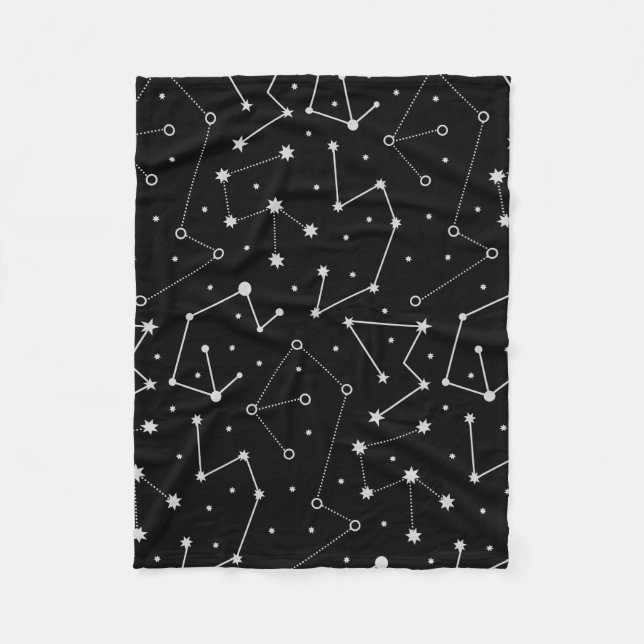 Celestial Moon Theme  Fleece Blanket (Front)