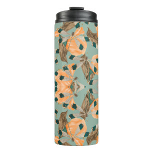 Celestial Moth Butterfly Pattern Thermal Tumbler
