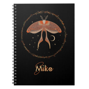 Celestial Moth Personalised Notebook