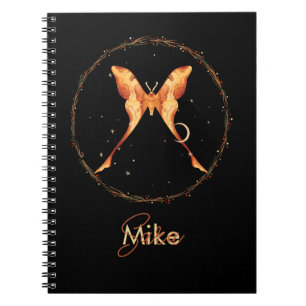 Celestial Moth Personalised  Notebook