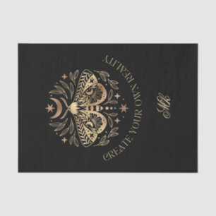 Celestial Moth Personalised Throw Pillow Tissue Paper