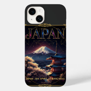 Celestial Mount Fuji Japan Pagoda Travel Art Case-Mate iPhone 14 Case
