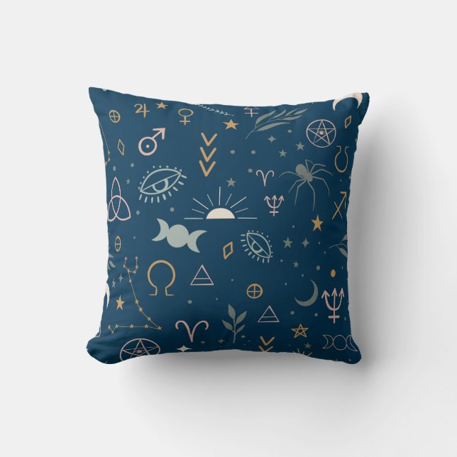 Celestial Mysteries Pattern Cushion (Front)