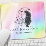 Celestial Mystic Moon Goddess Rainbow Business Mouse Pad<br><div class="desc">Celestial Mystic Moon Goddess Rainbow Business Mouse Pad: Elevate your workspace with cosmic charm using our mouse pad. Perfect for spiritual reiki masters,  psychic mediums,  yoga instructors,  salon professionals,  astrology enthusiasts,  and more. Embrace the magic of the moon and enhance your productivity with this enchanting accessory.</div>