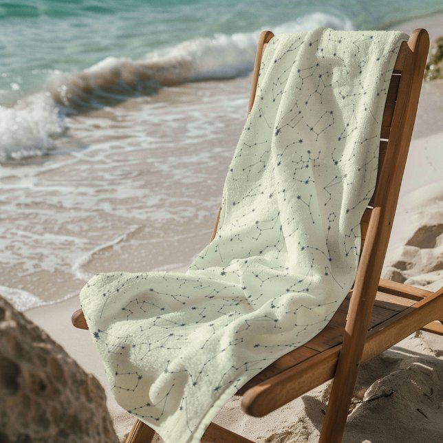 Celestial Mystical Seamless Pattern Beach Towel (Creator Uploaded)
