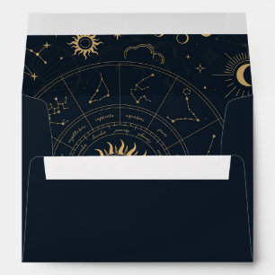 Celestial Mystical Star sign 5x7 Invitation Envelope
