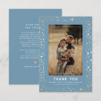 Celestial & Mystical Starry Night Thank You Photo
