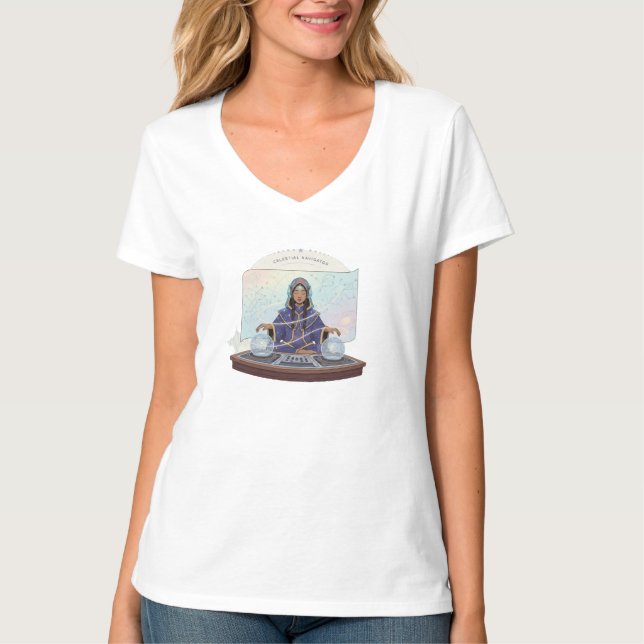 Celestial Navigator Star-Map DJ Tee (Front)