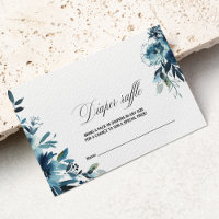 Celestial Navy Blue Floral Diaper Raffle