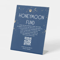 Celestial Navy Blue Wedding Honeymoon Fund