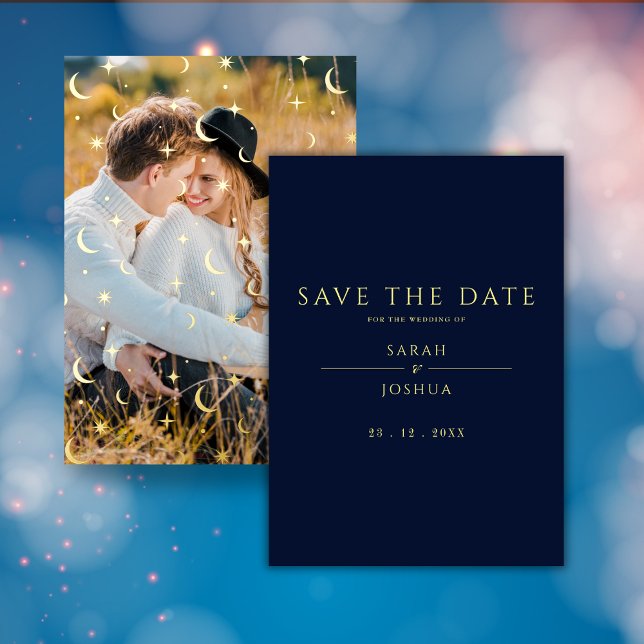 Celestial Navy Minimal Star Moon Photo (Creator Uploaded)