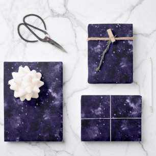 Celestial Nexus Galaxy Colour Palette   Galaxy Wrapping Paper Sheet