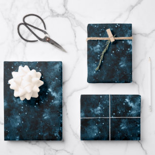 Celestial Nexus Galaxy Colour Palette   Tidal Wrapping Paper Sheet