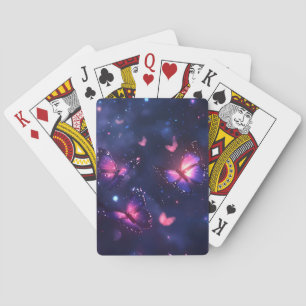 Celestial Night Butterfly Garden Playing Cards