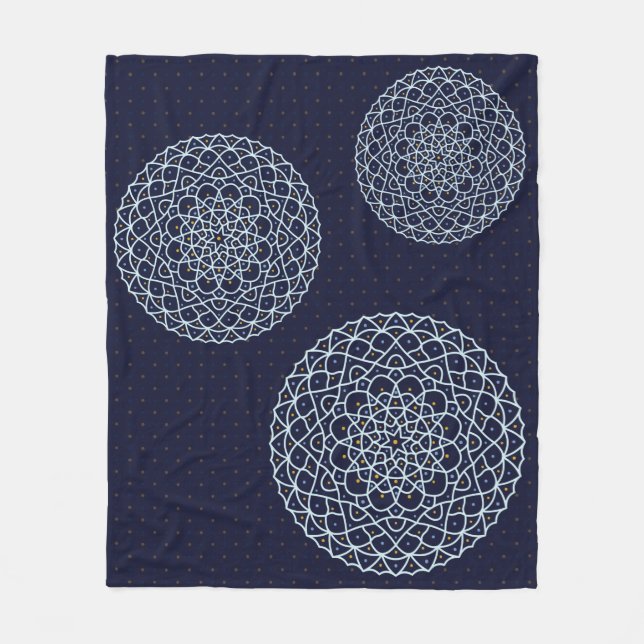 Celestial Night Fleece Blanket (Front)