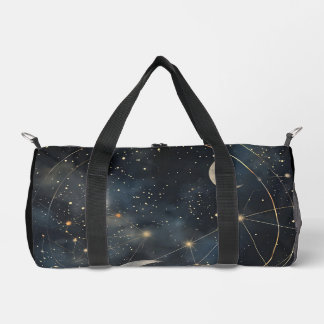 Celestial Night Sky, Cosmic Vibes for Yoga  Duffle Bag