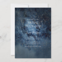 Celestial Night Sky | Gold Bridal Tea Party