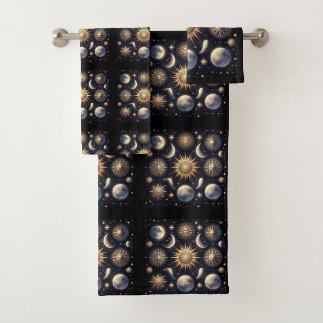 Celestial Night Sky Towel Set (Insitu)