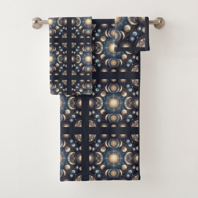 Celestial Night Sky Towel Set (Insitu)